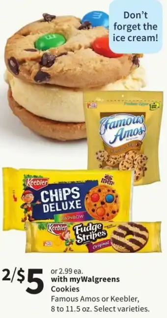 Walgreens Famous Amos or Keebler Cookies offer