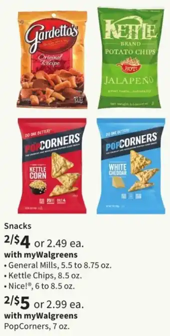 Walgreens General Mills, Kettle Chips offer