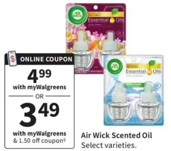 Walgreens Air Wick Scented Oil offer