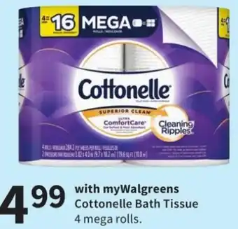 Walgreens Cottonette Bath Tissue offer