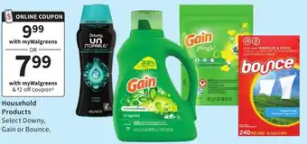 Walgreens Downy, Gain, or Bouncy offer