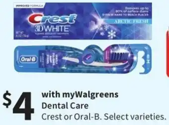 Walgreens Dental Care Oral-B offer