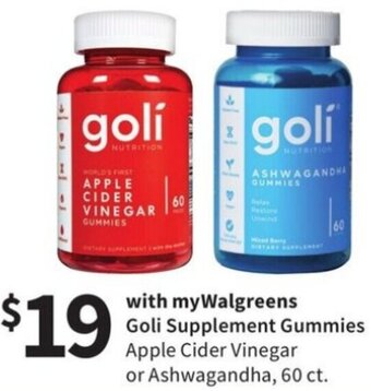 Walgreens Goli Supplement Gummies offer