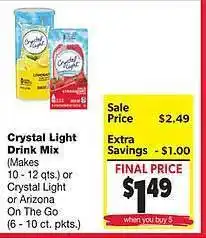 Crystal light drink mix