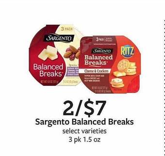Fareway Sargento balanced breaks offer