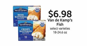 Fareway Van de kamp's fish offer