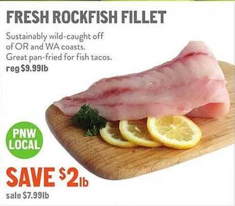 New Seasons Market Fresh rockfish fillet offer