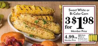 Pavilions Sweet white or bi-color corn offer