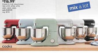 JC Penney Cooks stand mixer offer