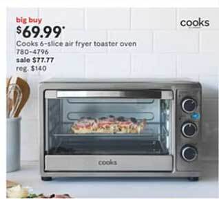 JC Penney Cooks 6-slice air fryer toaster oven offer