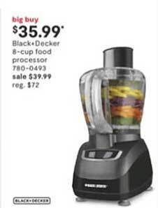 JC Penney Black+decker 8-cup food processor offer