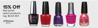 JC Penney Nail polish offer