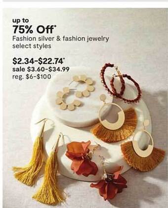 JC Penney Fashion silver & fashion jewelry offer
