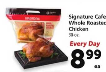 Safeway Signature cafe whole roasted chicken offer