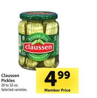 Safeway Claussen pickles offer
