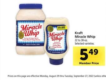 Safeway Kraft miracle whip offer