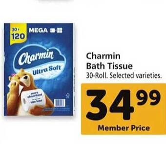 Safeway Charmin bath tissue offer