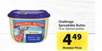 Safeway Challenge spreadable butter offer