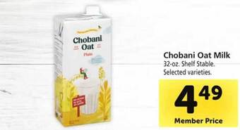 Safeway Chobani oat milk offer
