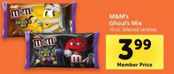 Safeway M&m's ghoul's mix offer