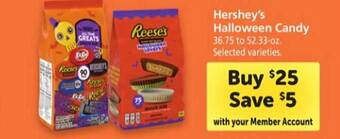 Safeway Hershey's halloween candy offer