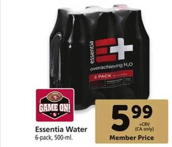 Safeway Essentia water offer