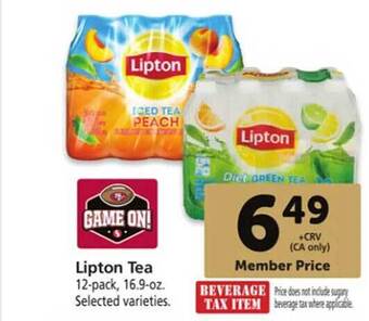 Safeway Lipton tea offer