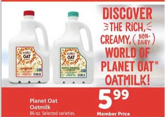 Safeway Planet oat oatmilk offer