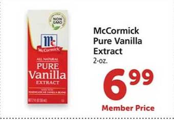 Safeway Mccormick pure vanilla extract offer