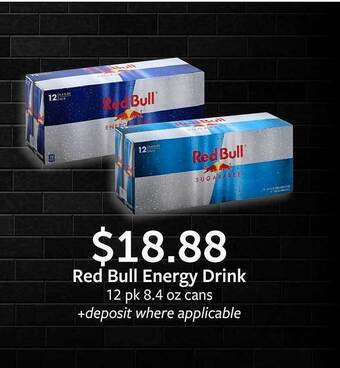 Fareway Red bull energy drink offer
