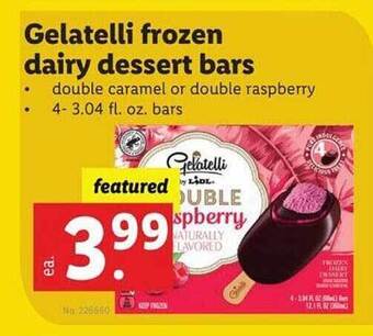 Lidl Gelatelli frozen dairy dessert bars offer