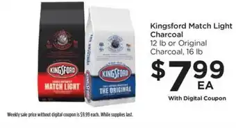 Food 4 Less Kingsford match light charcoal offer