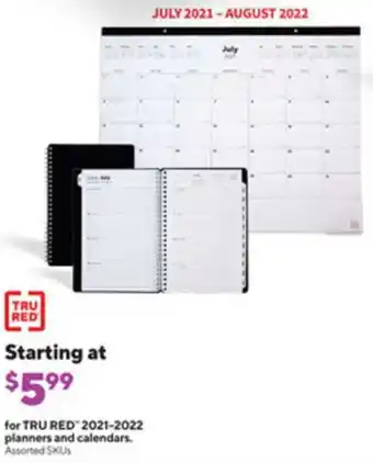Staples Planners And Calendars offer