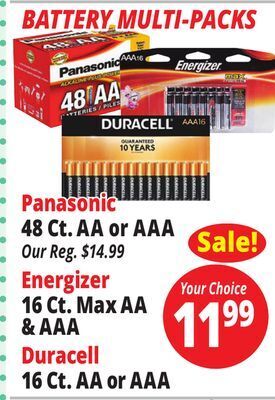 Ocean State Job Lot Batteries offer