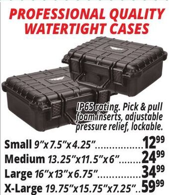 Ocean State Job Lot Professional quality watertight cases offer