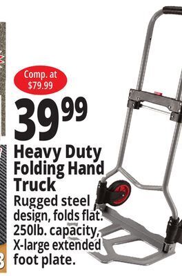 Ocean State Job Lot Heavy duty folding hand truck offer