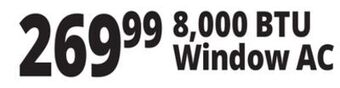 Ocean State Job Lot Ocean breeze 8,000 btu window air conditioner offer