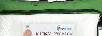 Ocean State Job Lot Essence of bamboo memory foam bed pillow offer