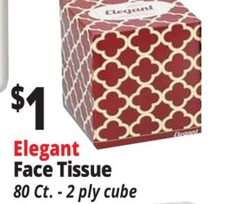 Ocean State Job Lot Elegant face tissue, 1 box offer