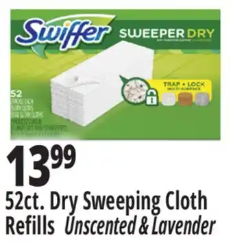 Ocean State Job Lot 52ct. dry sweeping cloth refills unscented & lavender offer