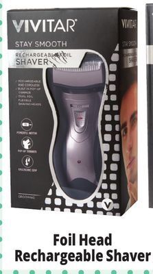 Ocean State Job Lot Vivitar stay smooth rechargeable foil shaver offer