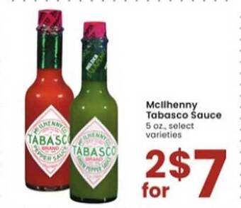 Albertsons Mcilhenny tabasco sauce offer