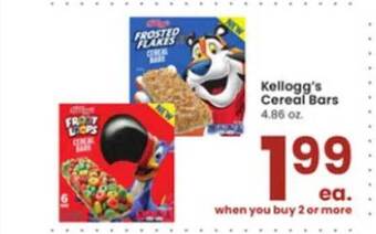 Albertsons Kellogg's cereal bars offer