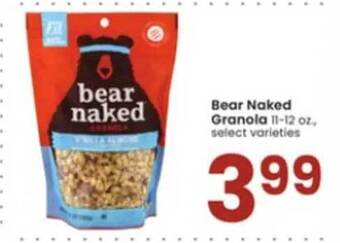 Albertsons Bear naked granola offer