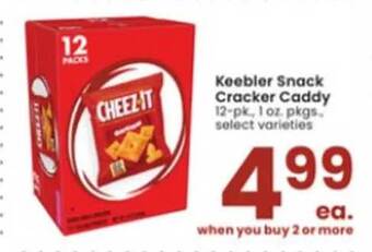 Albertsons Keebler snack cracker caddy offer