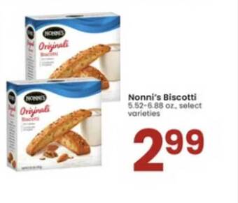 Albertsons Nonni's biscotti offer