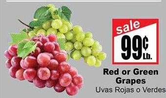 Rancho Markets Red or green grapes offer