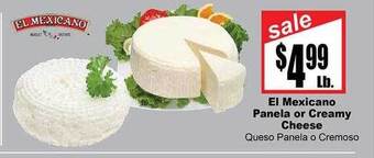 Rancho Markets El mexicano panela or creamy cheese offer