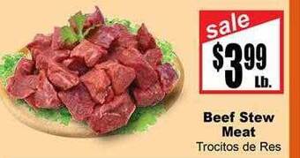 Rancho Markets Beef stew meat offer