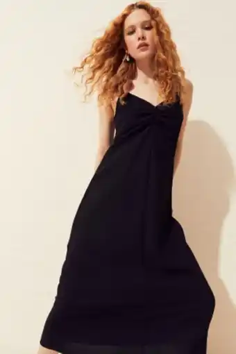 V-neck slip dress